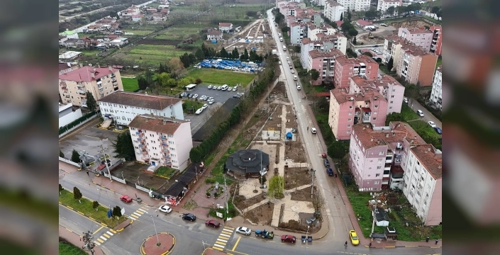 Ferizli'de Atatürk Parkı projesi hızla tamamlanıyor