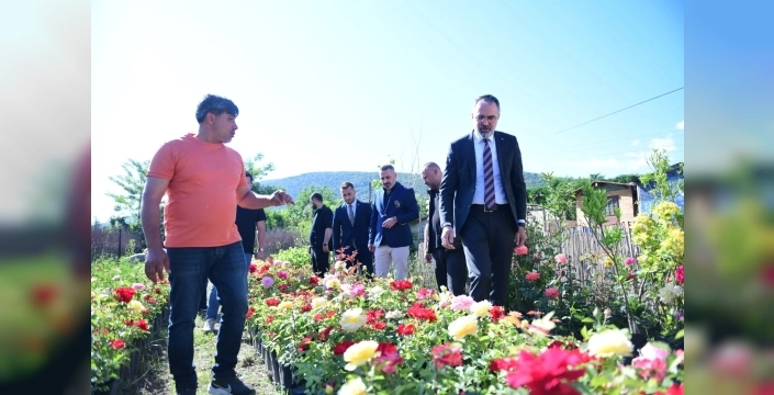 Kestel'den süs bitkileri üreticilerine büyük destek: İhracat ve teknolojiyle büyüme hedefi