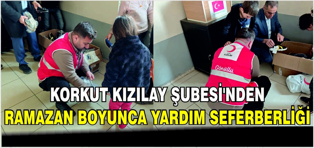 Korkut Kızılay Şubesi’nden Ramazan boyunca yardım seferberliği