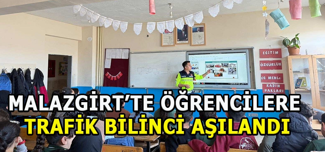Malazgirt’te Öğrencilere Trafik Bilinci Aşılandı