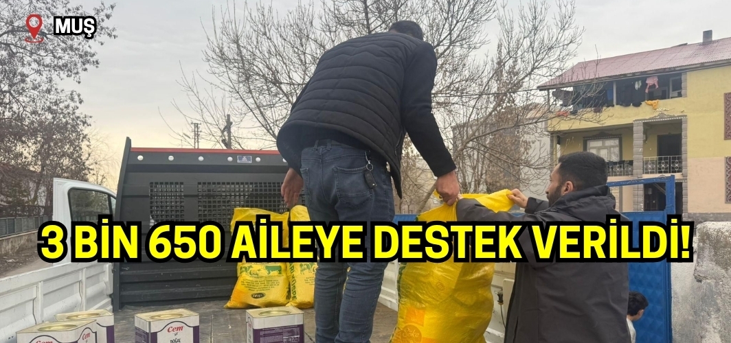 Muş’ta 3 Bin 650 Aileye Ramazan ve Bayram Desteği