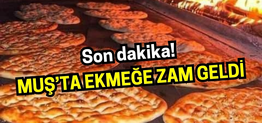 Muş’ta ekmeğe zam geldi: Yeni fiyatlar belli oldu!