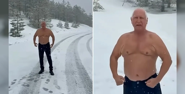 Prof. Dr. Şener Üşümezsoy, Murat Dağı'nda çıplak video çekti: 'Ben ayıdan da ayıyım