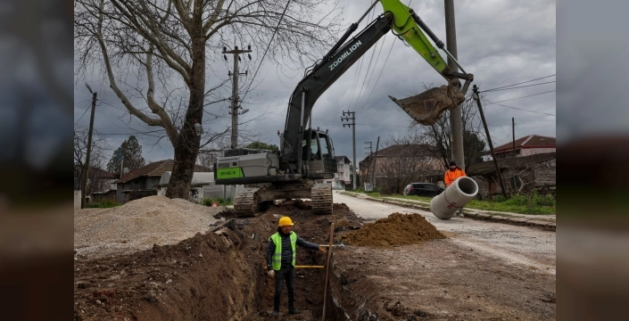 Sakarya Karakamış'ta 3 bin 500 metrelik yağmursuyu hattı tamamlandı
