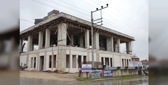 Sakarya Karapürçek'teki sosyal gelişim merkezi inşaatında sona yaklaşılıyor