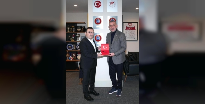 Selami Altınok, TFF Başkanı Hacıosmanoğlu'nu ziyaret etti