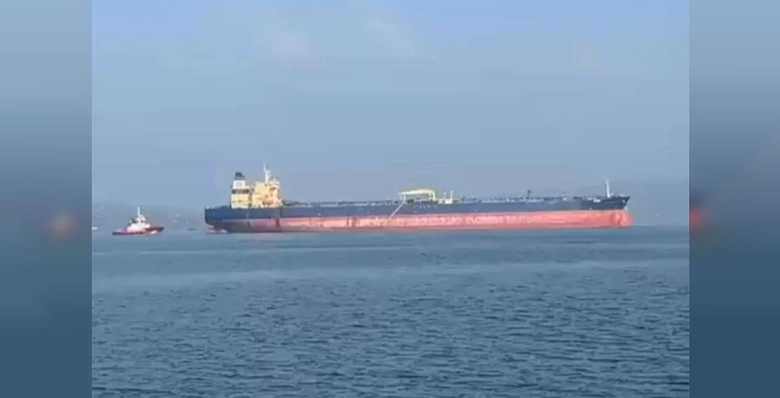 1915 Çanakkale Köprüsü'nde yüzen tehlike önlendi: Arızalı tanker güvenli alana çekildi