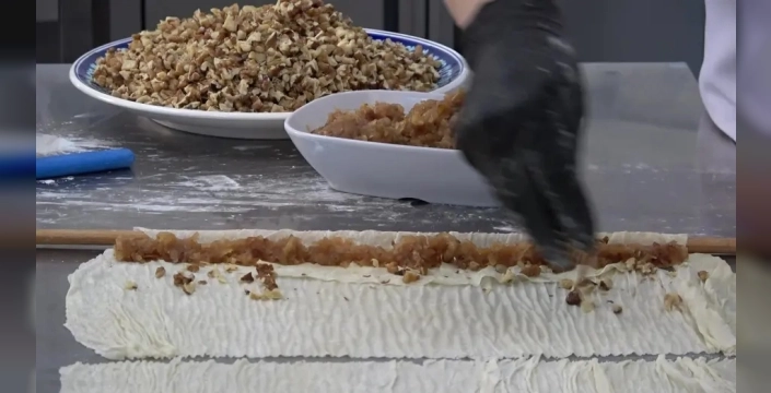 Amasya'da baklava fıstık yerine elma ile yapılıyor