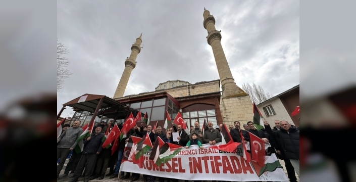 Ardahan'da İsrail'in idam tasarısına karşı protesto düzenlendi