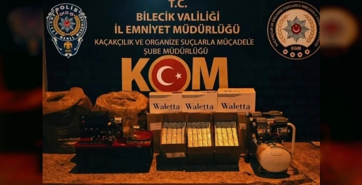 Bilecik'te şok operasyon: On binlerce kaçak makaron ele geçirildi!