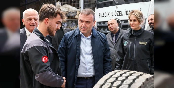 Bilecik'te Vali Sözer, ulaşım yatırımlarını yerinde inceledi