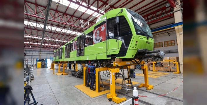 Bursa'da metro araçlarına güvenlik ve konfor artırma çalışmaları