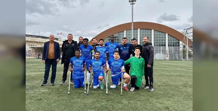 Gebze Belediyesi Ampute Futbol Takımı, kritik galibiyetle üst sıralara tırmanıyor