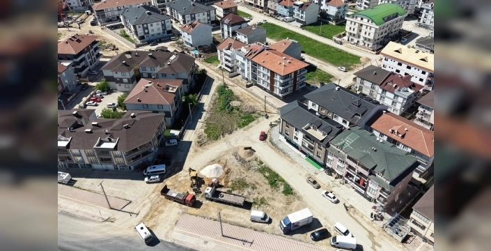 İnegöl'de 11 sokakta tretuvar uygulaması tamamlanıyor