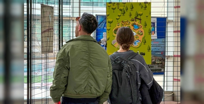 Karatay'da hayvanat bahçesi temalı projeler sergilendi