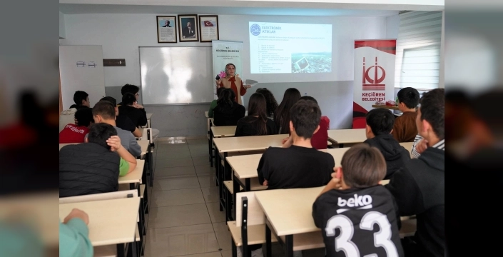 Keçiören'de minik beyinler sıfır atıkla tanıştı, geri dönüşümün sırlarını öğrendi