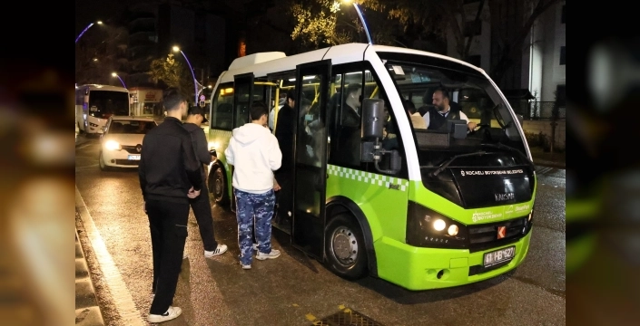 Kocaeli'de gece seferleri büyük ilgi görüyor