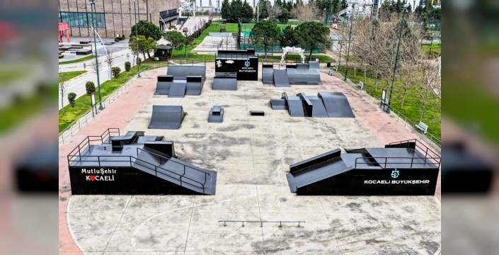Kocaeli Sekapark'taki Skate Park, yenilendi ve gençlerin hizmetine sunuldu
