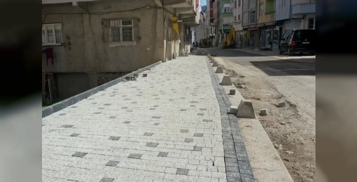 Kumru'da güvenli ve modern kaldırım çalışmaları sürüyor