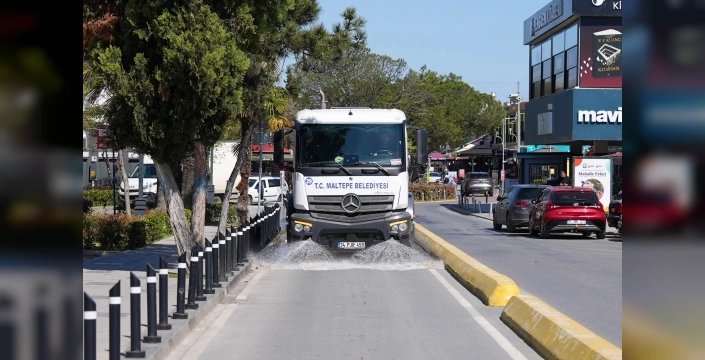 Maltepe sokakları bahara hazırlanıyor, Yalı Mahallesi pırıl pırıl oldu