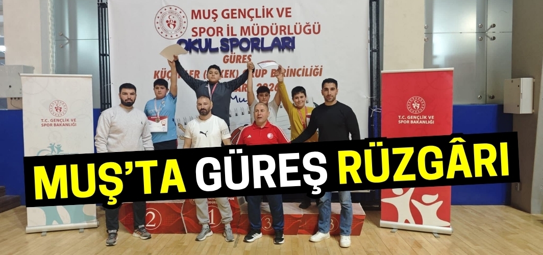 Muş’ta Güreş Rüzgârı: Geleceğin Şampiyonları Minderde Parladı