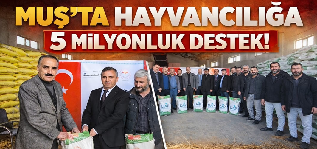 Muş’ta hayvancılığa 5 milyonluk destek: 11 ton yonca tohumu dağıtılıyor
