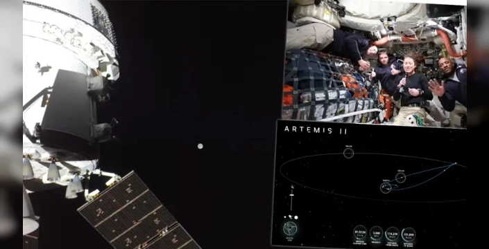 NASA'nın Ay yolculuğunda yolun yarısı tamamlandı