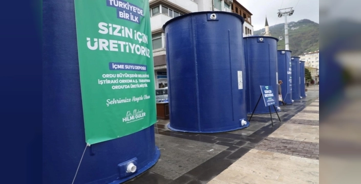 Ordu'da kırsal susuzluk derdine 'fiberglas' çözüm: 104 mahalleye dev depolar kuruluyor