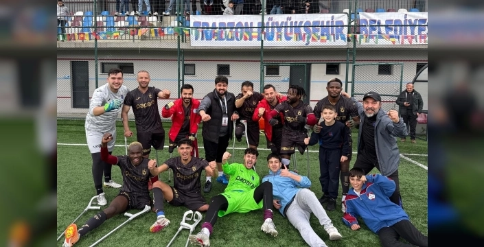 Trabzon Ampute futbol takımı, 3. sıraya yükselerek iddiasını sürdürdü