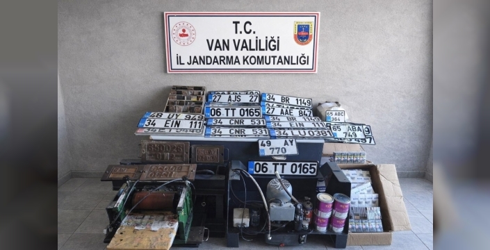 Van'da sahte plaka şebekesi çökertildi: 4 şüpheli yakalandı