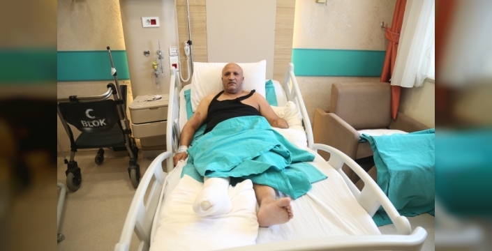 Cevdet Çetinkaya'nın kesilmesi beklenen ayağı kurtarıldı