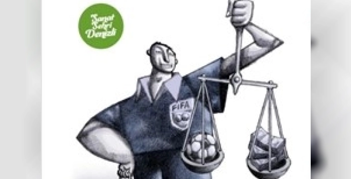Denizli'de futbol temalı karikatür yarışmasına sanatçılardan büyük ilgi