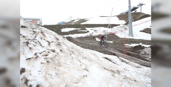 Erzurum'da Downhill Türkiye Şampiyonası coşkuyla yapıldı