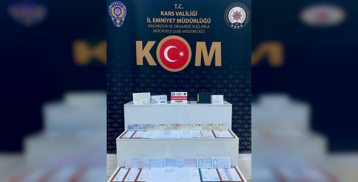 Kars'ta tefeci çökertildi: 21 milyon liralık senet ve uyuşturucu ele geçirildi!