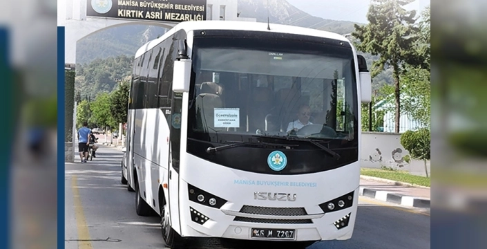 Manisa, mezarlıklara ücretsiz ulaşım sağlıyor