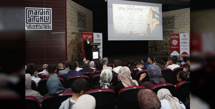 Mardin'de Gazze temalı şiir dinletisi: Altı dilde dayanışma