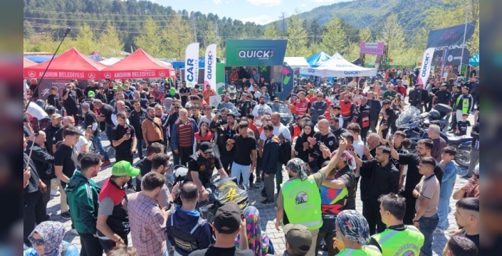 Motosiklet tutkunları Kadirli/Andırın'da buluştu: Quick Sigorta'dan coşkulu destek
