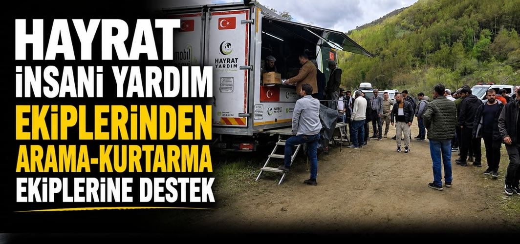 Muş’ta Hayrat İnsani Yardım Ekiplerinden Arama-Kurtarma Ekiplerine Destek