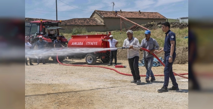 Ankara köylerine yangın söndürme tankeri yağıyor: Can ve mal kaybı riski azalıyor