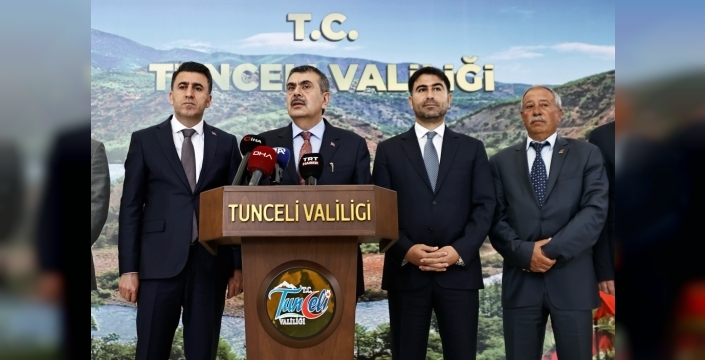 Bakan Tekin, Tunceli'deki eğitim projelerini değerlendirdi