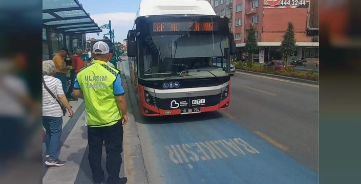 Balıkesir'de toplu taşıma araçlarına sıkı denetim uygulaması