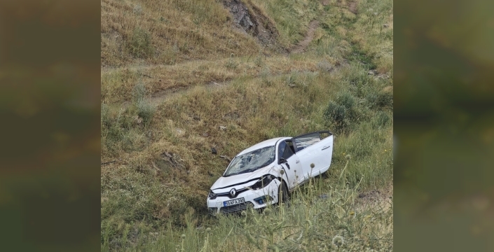 Bingöl'de otomobilin şarampole devrilmesi sonucu bir kişi yaralandı