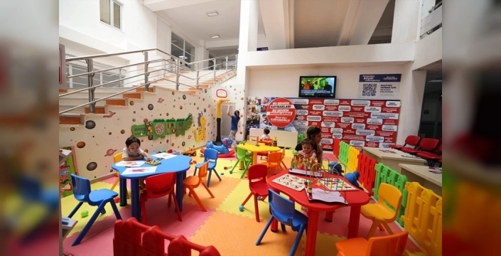 Denizli'de çocuklar için oyun alanı oluşturuldu