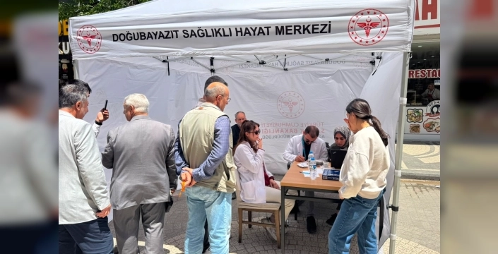 Doğubayazıt'ta 'Hareket Yaşını Öğren, Sağlıklı Yaşa' kampanyasıyla halk sağlığına neşter vuruluyor