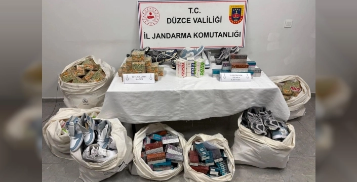 Düzce'de kaçakçılık operasyonu: 6 gözaltı ve çok sayıda ürün ele geçirildi
