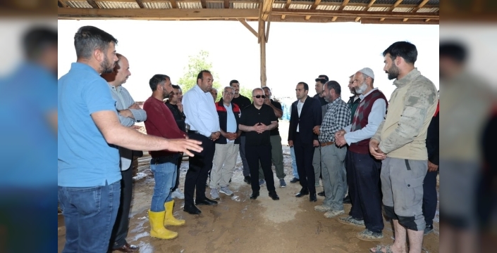 Elazığ Valisi Hatipoğlu, sel felaketi sonrası bölgedeki çalı