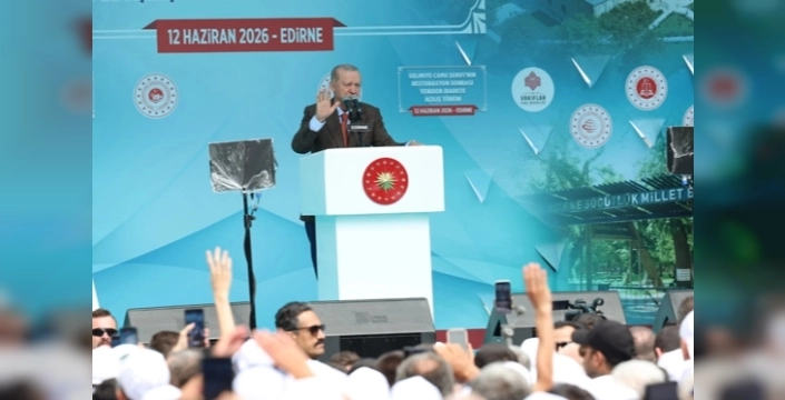 Erdoğan Edirne'de milyarlarca liralık yatırımları duyurdu: 'Türkiye Yüzyılı' vurgusu