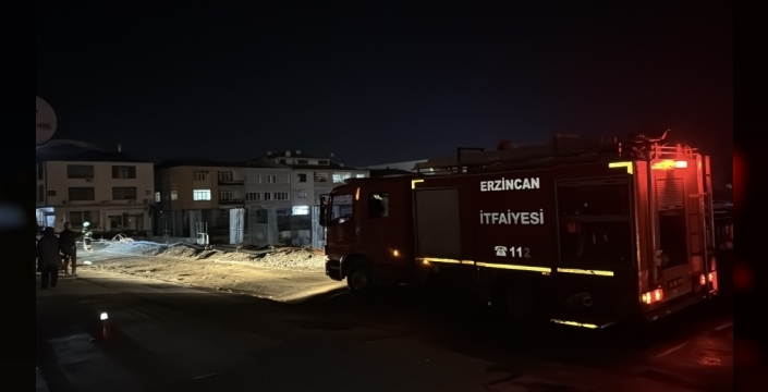 Erzincan'da inşaat alanında gaz sızıntısı paniği: Ekipler hızla müdahale etti