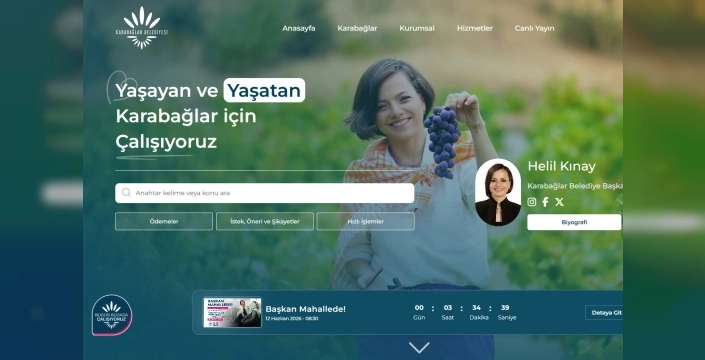 Karabağlar Belediyesi, web sitesini yenileyerek dijital hizmetlerde yeni bir dönem başlattı