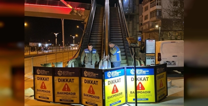 Kocaeli'de asansörler ve yürüyen merdivenler mercek altında: Teknolojiyle anbean takip!